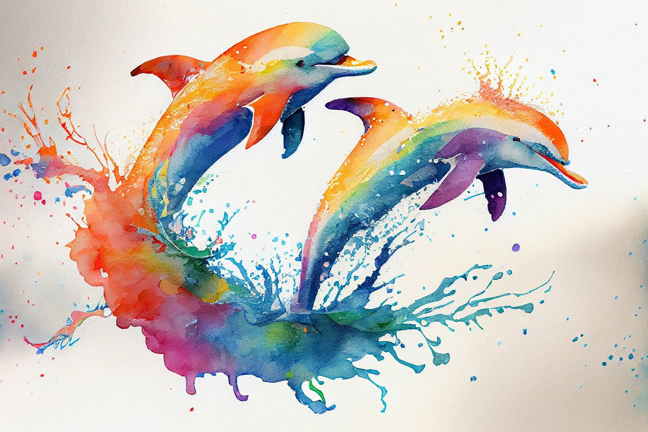 Two dolphins representing equal protection in a prenup