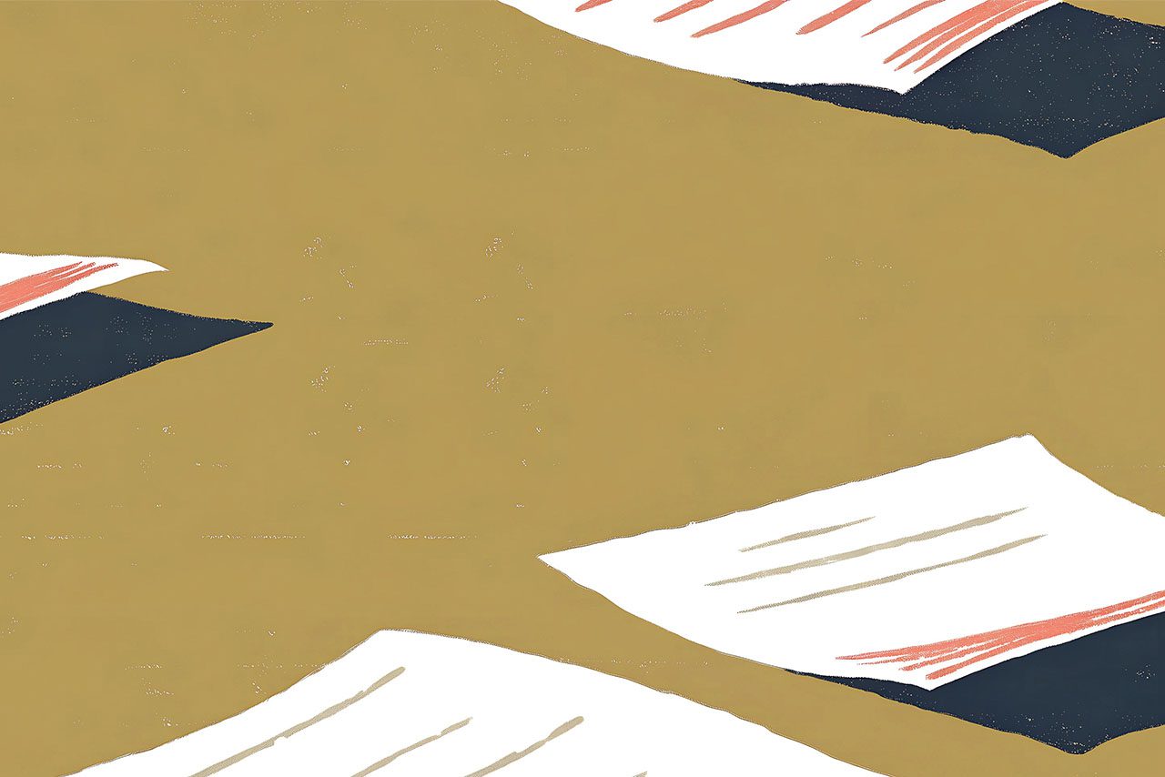 Abstract illustration of paperwork