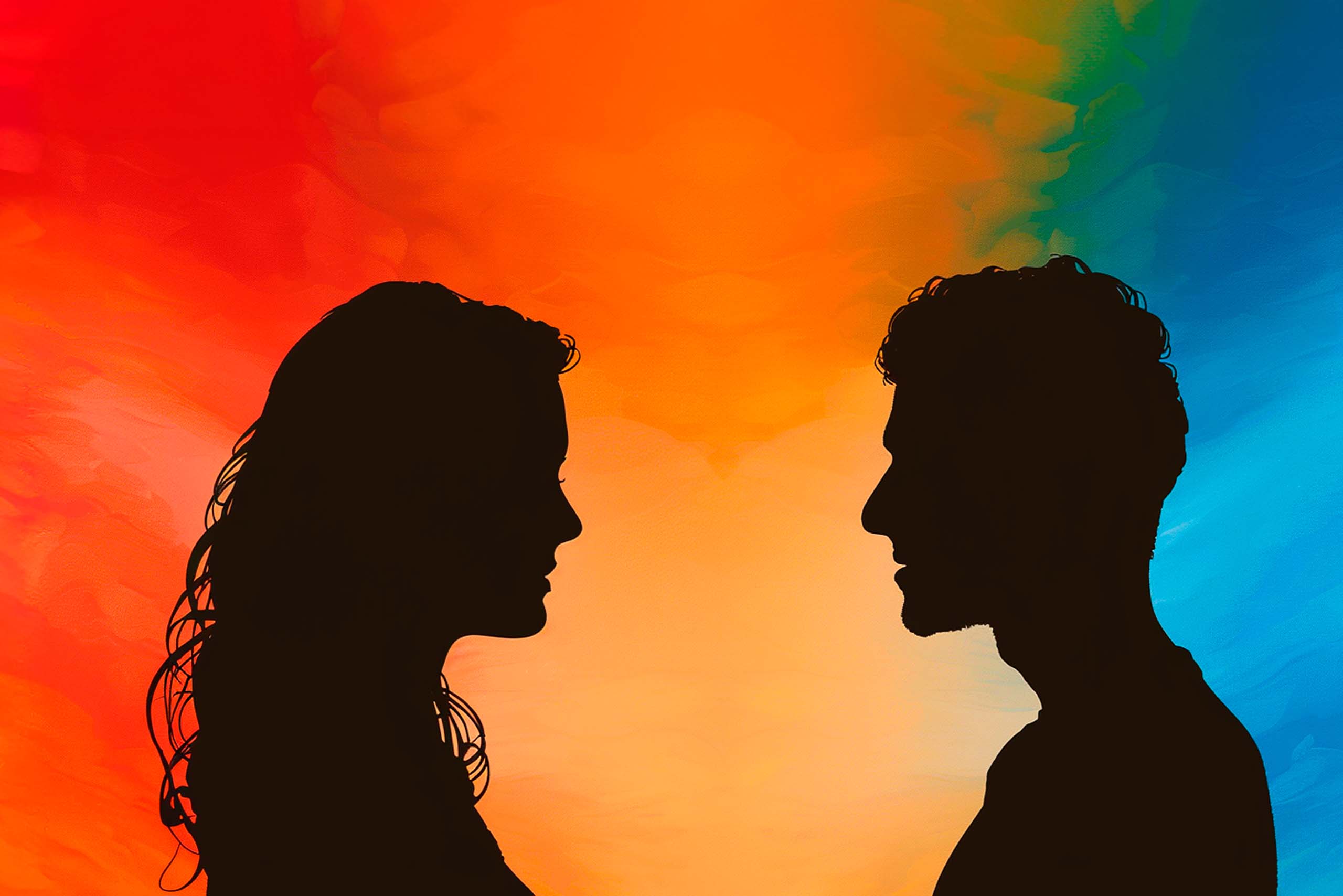 Couple communicating