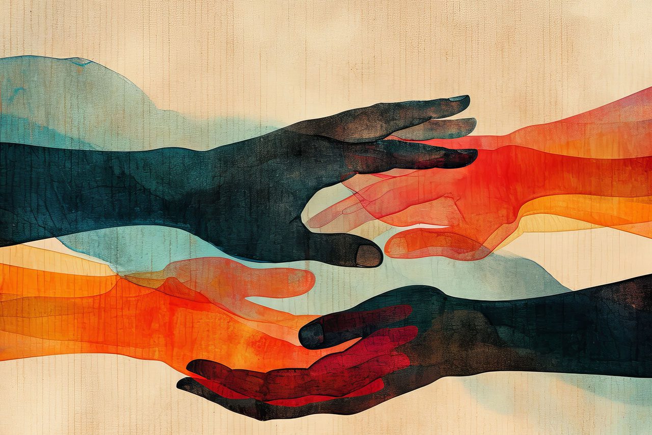 Abstract hands