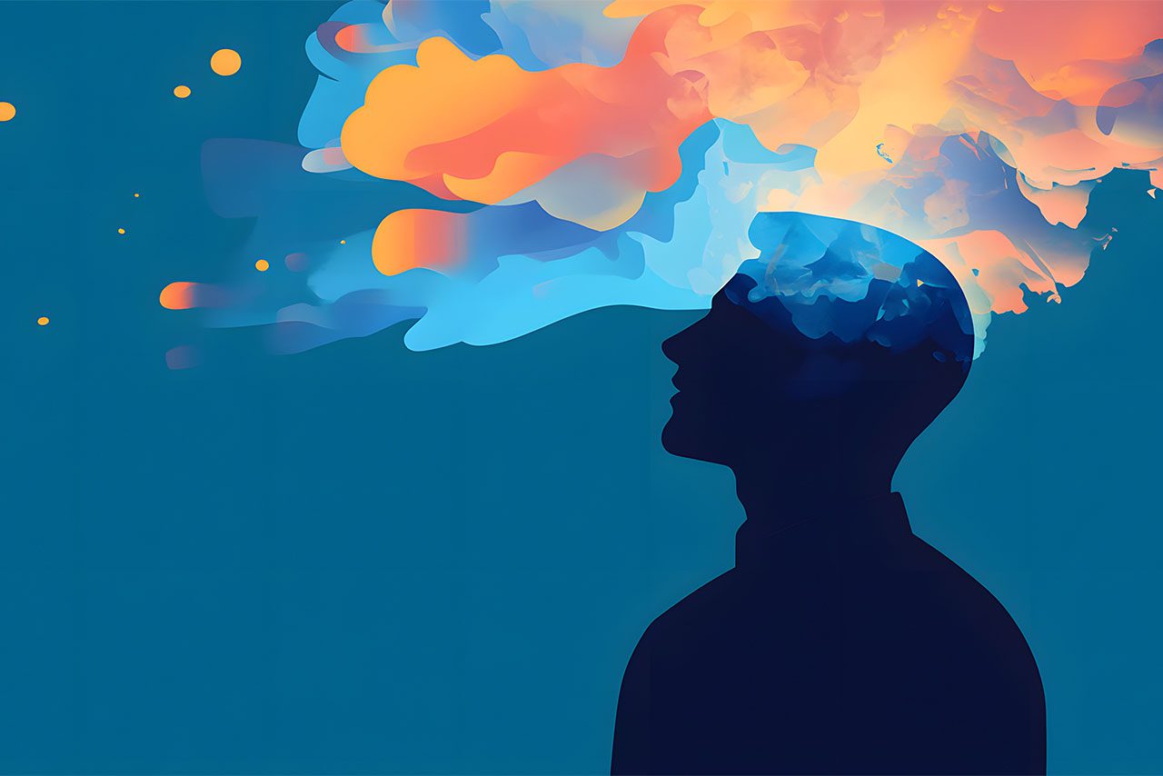 man having an epiphany_
