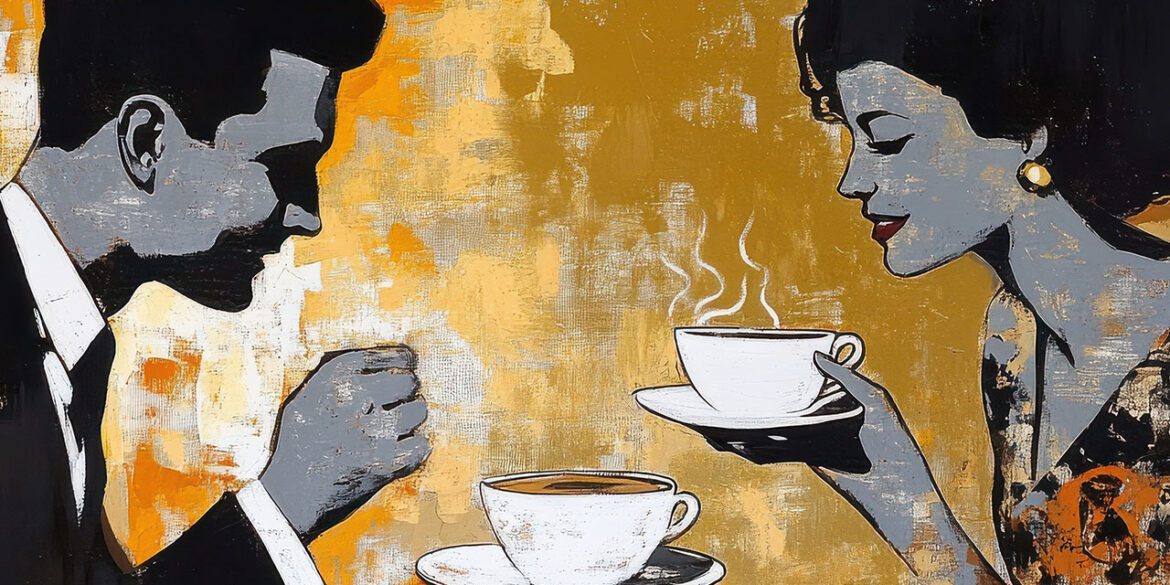Man and woman having a conversation