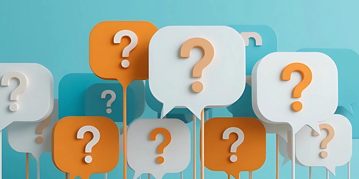 Abstract question marks