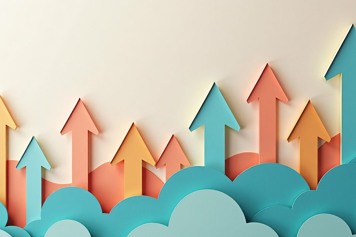 Upward arrows