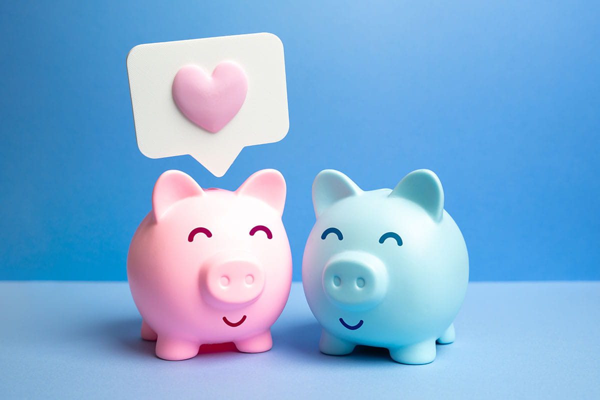 Two piggy banks